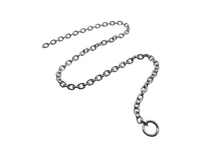 Rhodium Plated 3 mm Anchor Link Chain